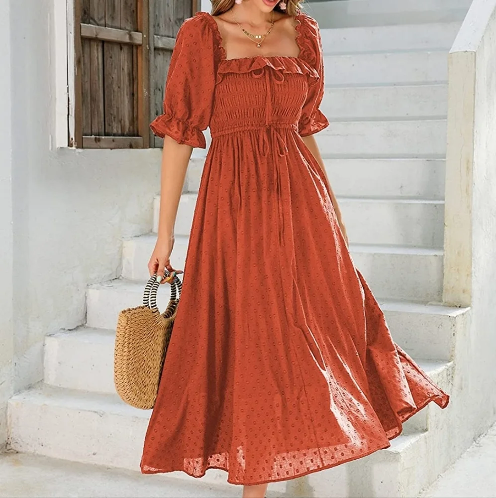 designer maxi dress for wedding guest MEROKEETY Womens Fall Velvet Formal Dress, Apricot, S category_Trousers quality cotton Length:S blue and pink gender